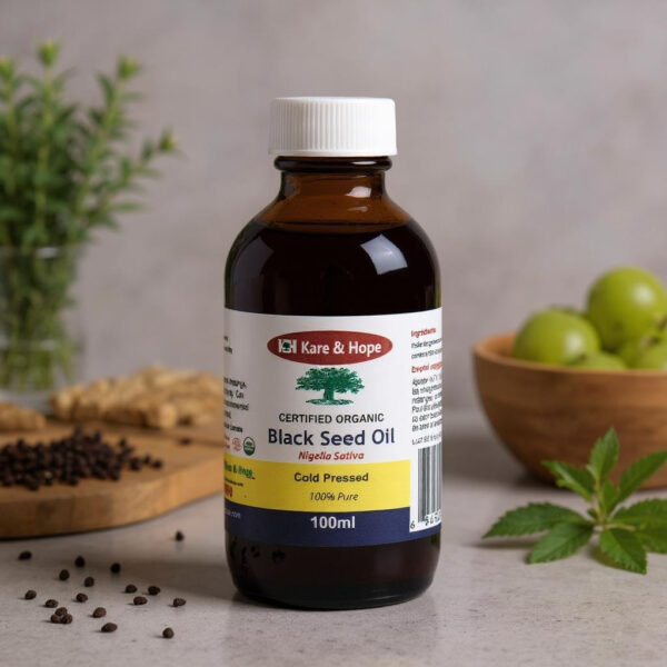 CERTIFIED ORGANIC Black Seed Oil 100ml - Kare & Hope