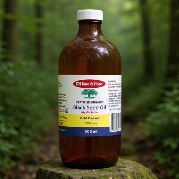 CERTIFIED ORGANIC Black Seed Oil 500ml - Kare & Hope