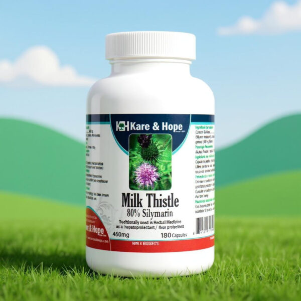 Milk Thistle 80% Silymarin (180 Capsules)