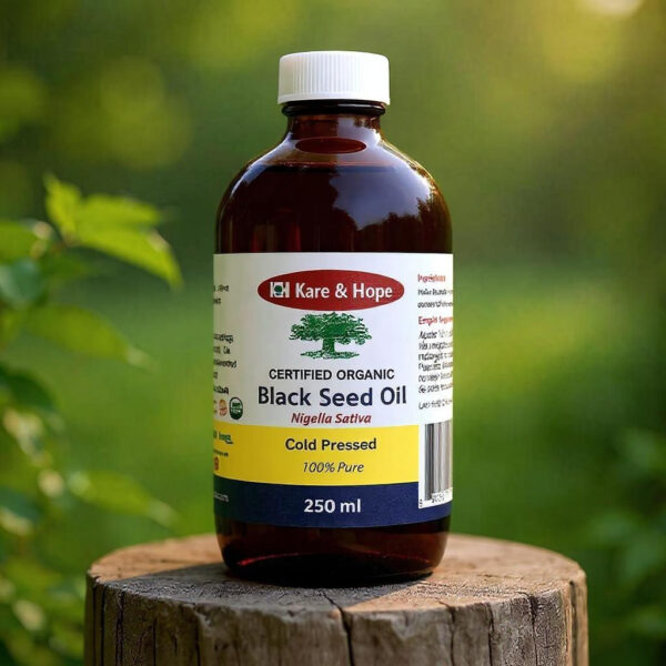 CERTIFIED ORGANIC Black Seed Oil 250ml - Kare & Hope